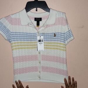 Polo Ralph Lauren Striped Knit Polo Shirt